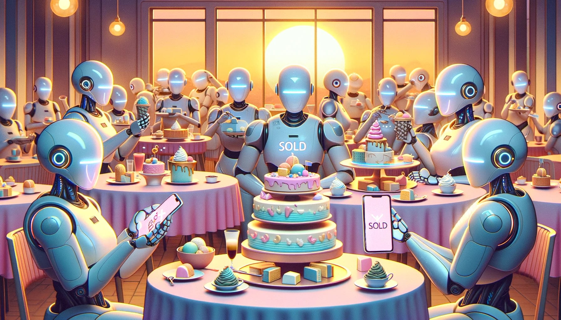 Robot Cake Party -